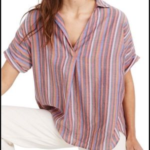 Madewell Courier button back shirt